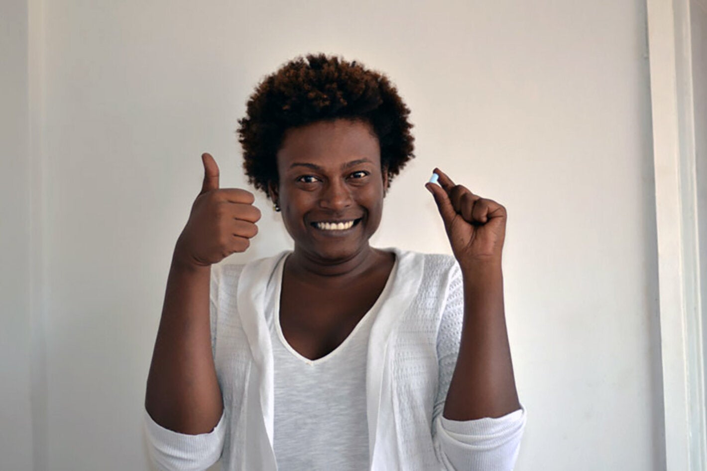 Transwoman Alessandra Ramos at a PrEP users demo project