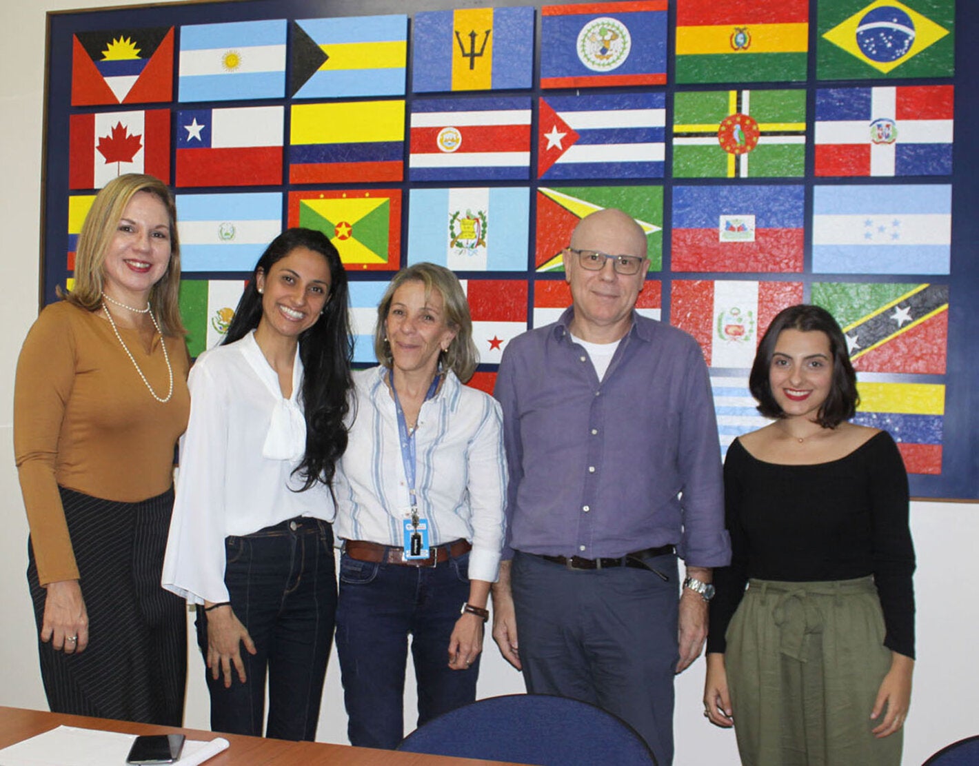 Visita de la Dra. Maria Cristina Soares Guimarães y de Mónica García