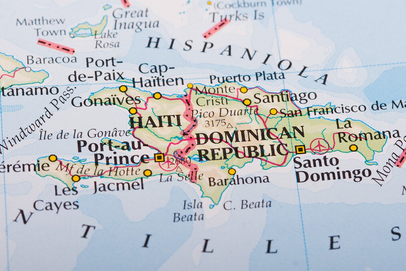 haiti map