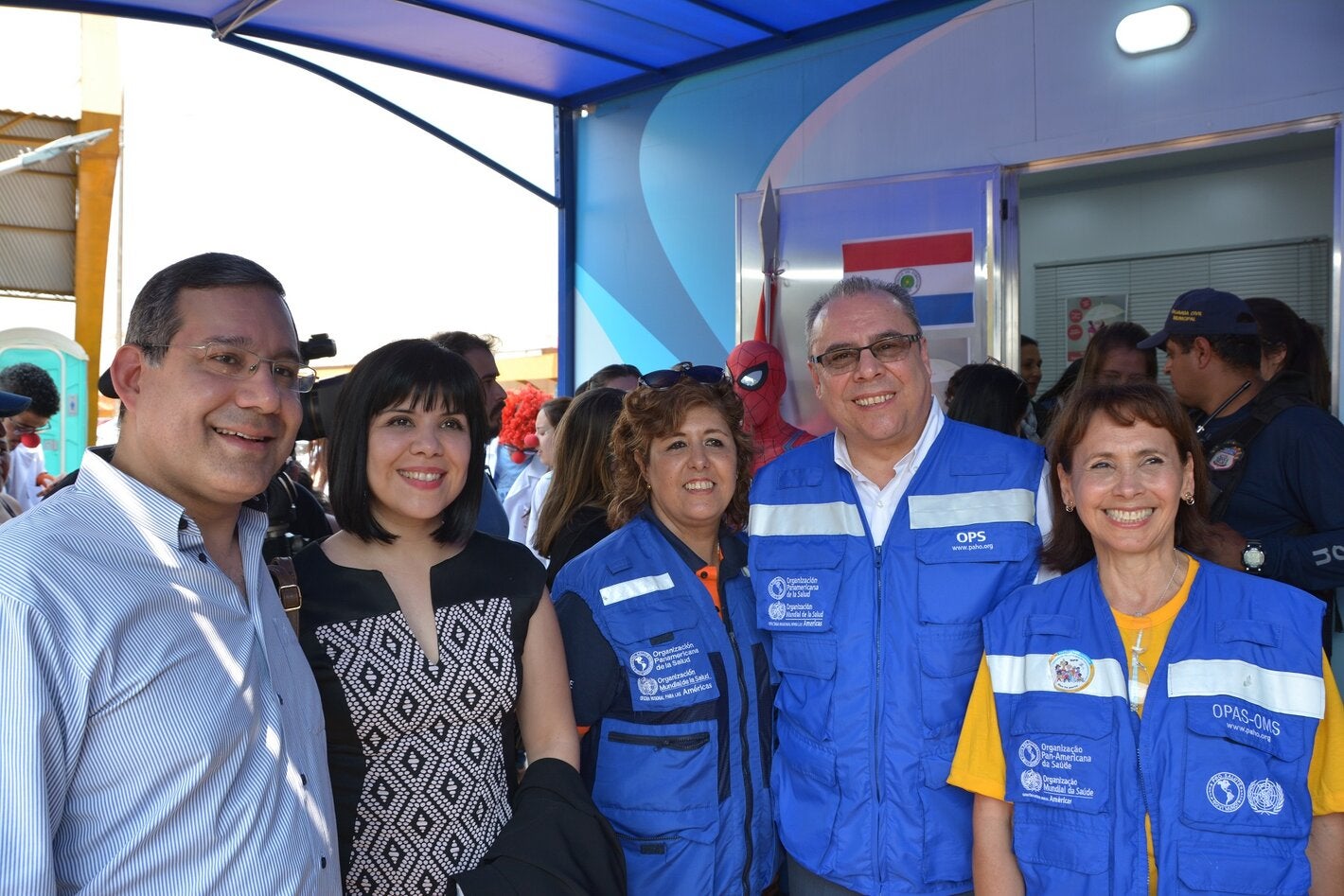 PAHO staff Brazil/Paraguay border