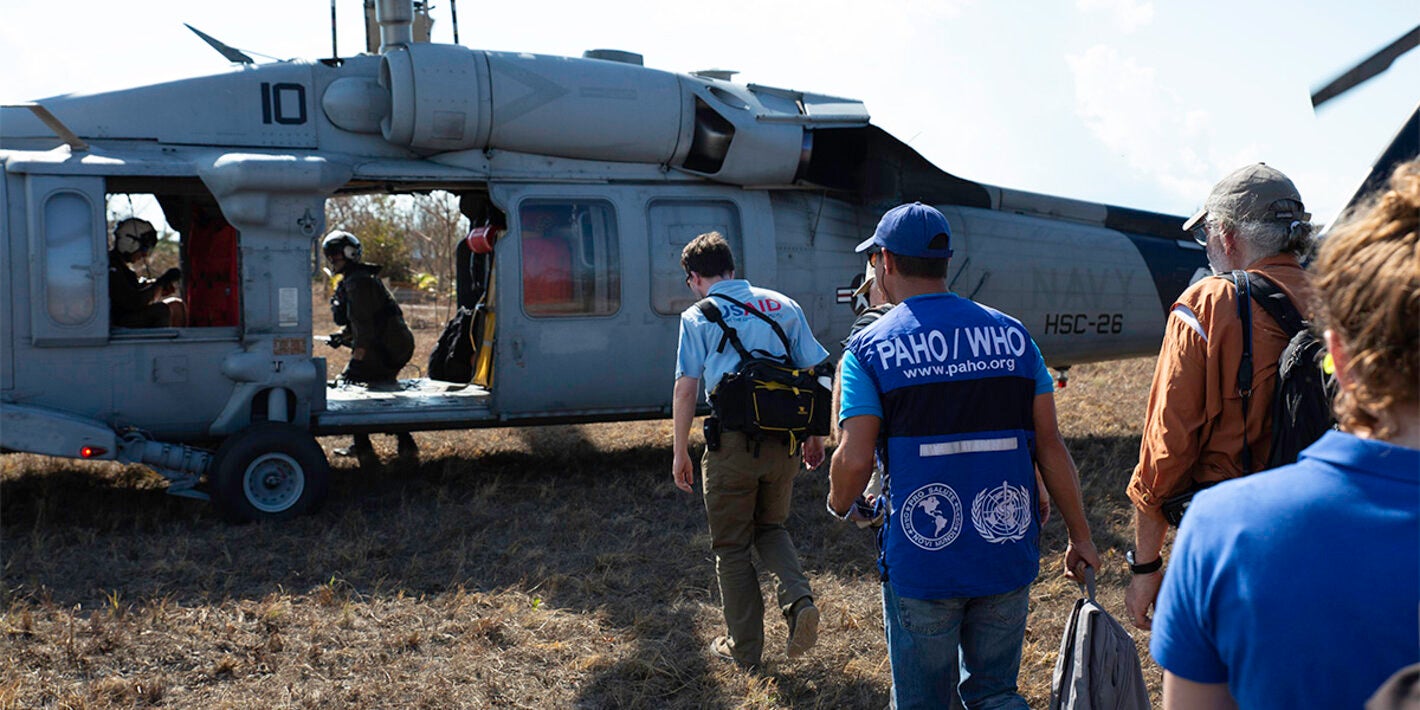 PAHO helicopter