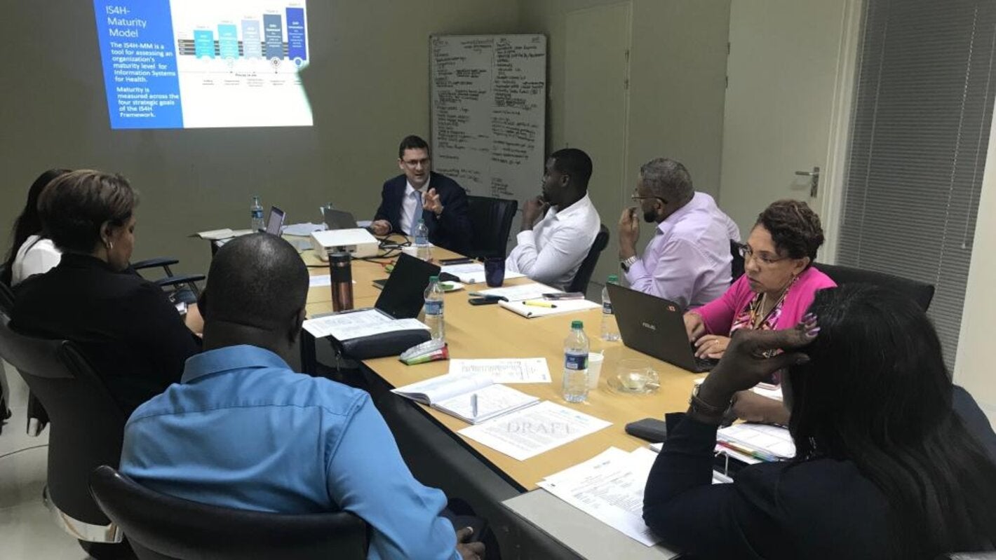 One of the meetings in Curaçao.