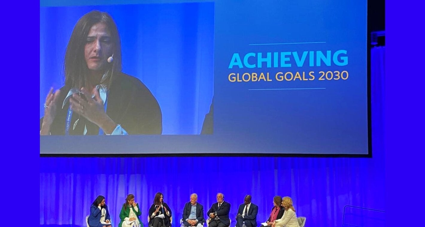 Panel con la Ministra de Transporte de Colombia, with the Ministry of Transport of Colombia, Angela María Orozco Gomez, en la 3ª Conferencia Ministerial sobre Seguridad Vial