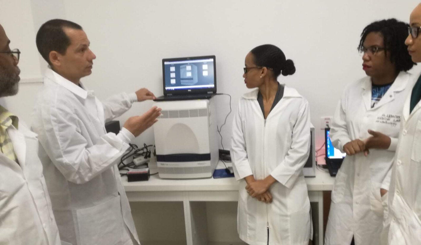 Preparing Dominica's labs for testing of COVID-19