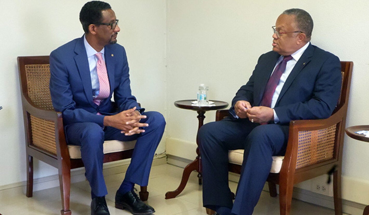 PWR-ECC Presents Credentials to Minister of Foreign Affairs in Barbados