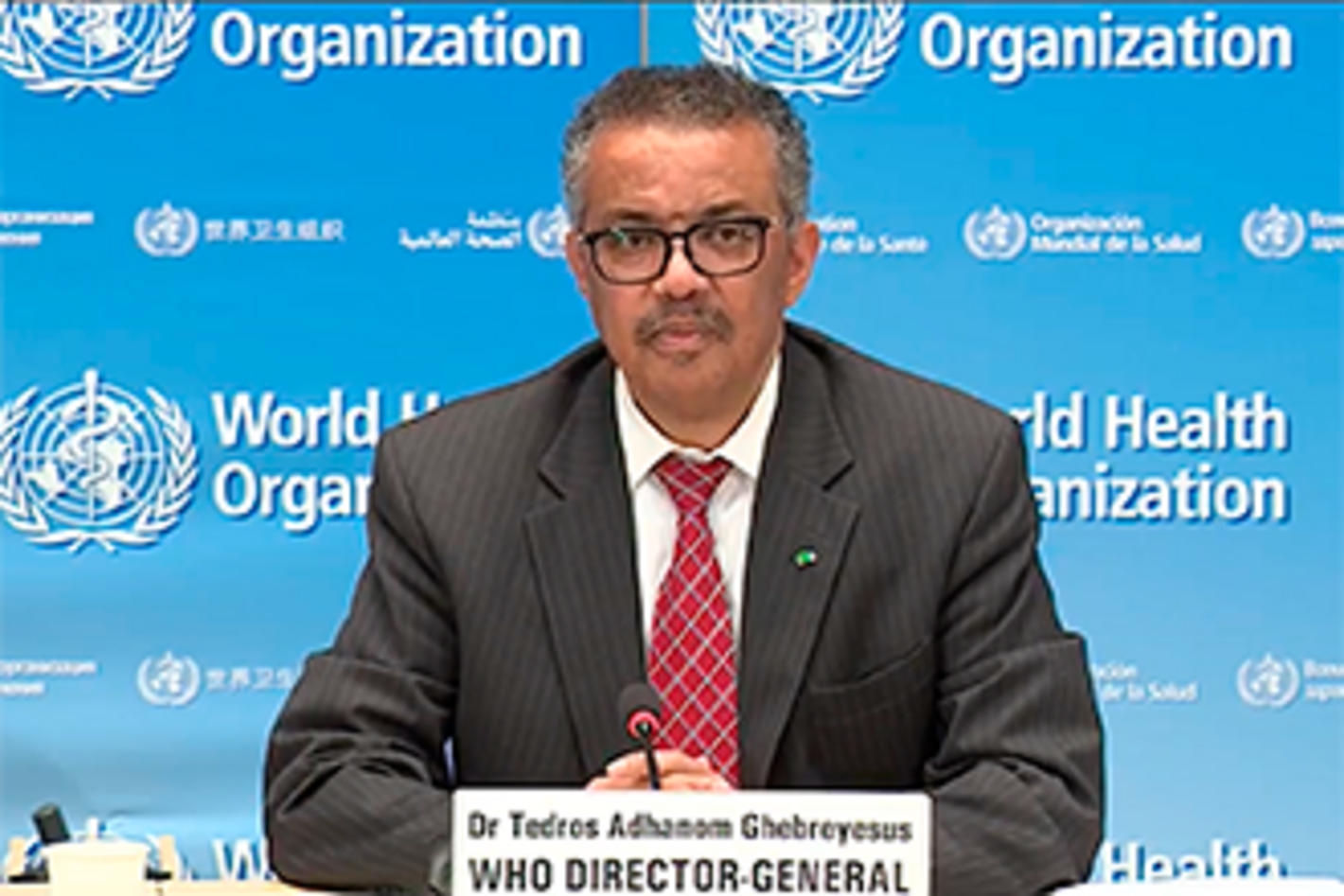 Dr. Tedros, Director OMS