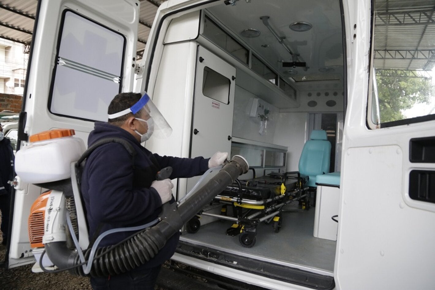 Esterilización de ambulancia
