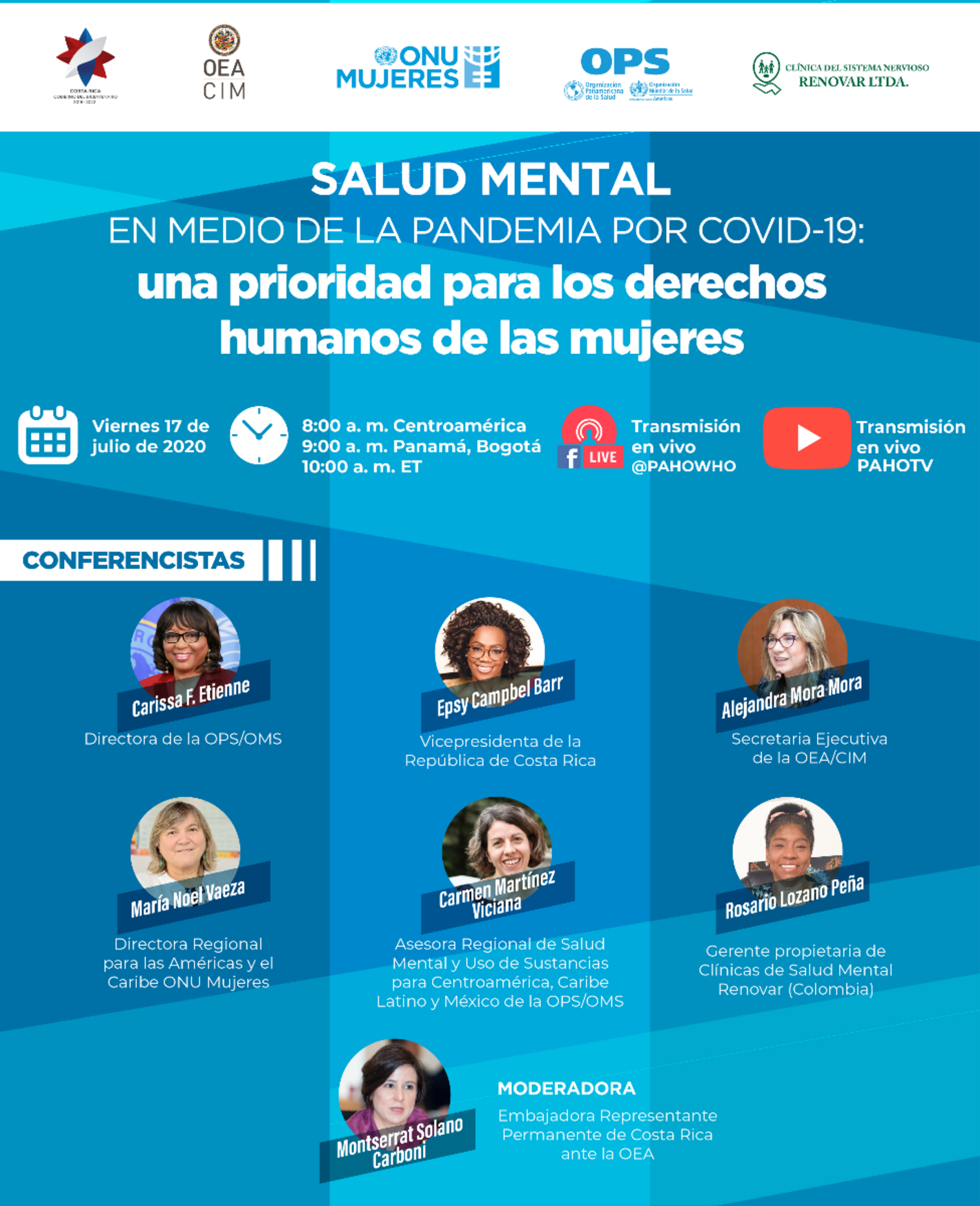 Conversatorio: Salud mental en medio de la pandemia por COVID-19: una prioridad para los derechos humanos de las mujeres