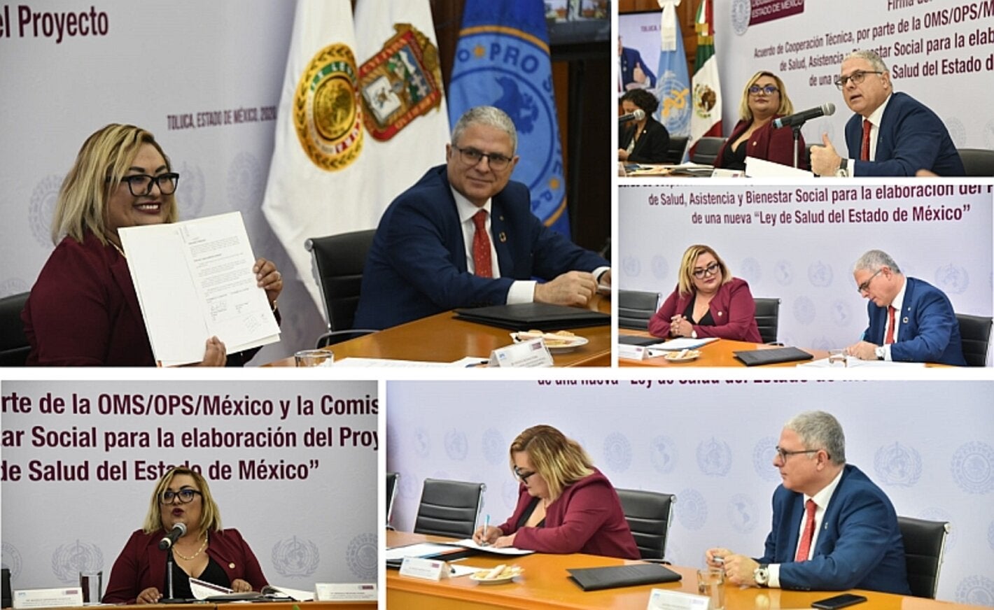 La Legislatura del Estado de México busca fortalecer su marco jurídico en salud con apoyo de OPS/OMS 