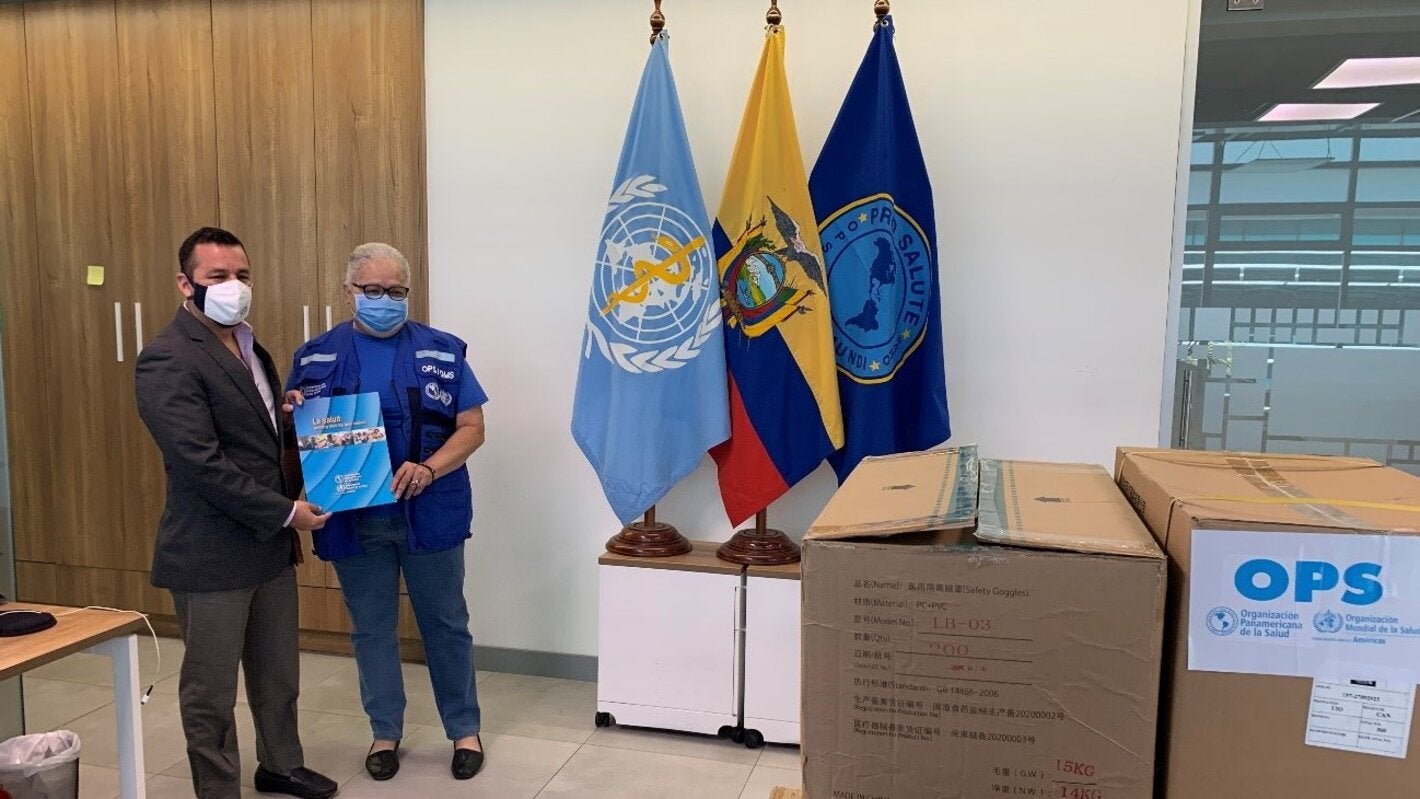 OPS/OMS apoya a la protección de los trabajadores de salud del Ministerio de Salud Pública, que realizan el diagnóstico de la COVID-19 en su Instituto Nacional de Salud Pública