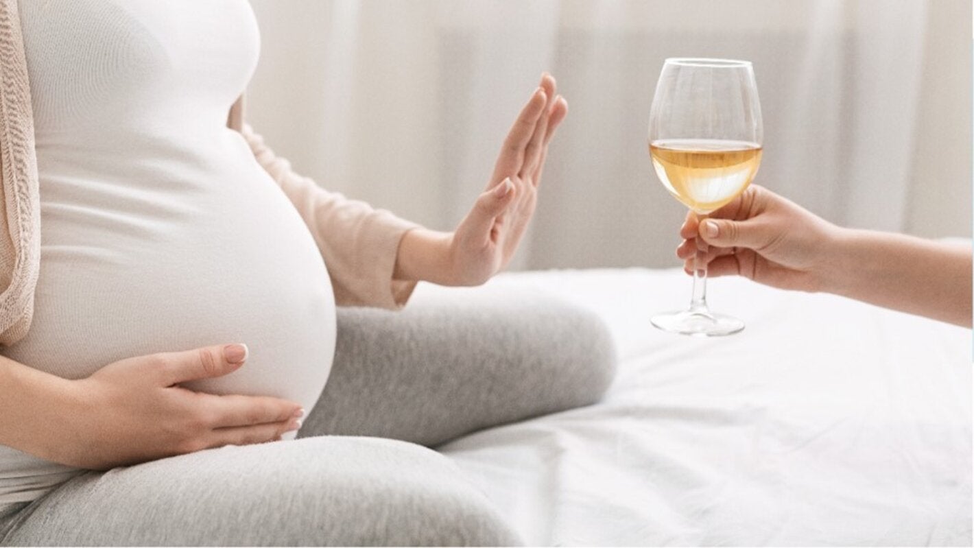 Pregnant woman refuses drinking alcohol