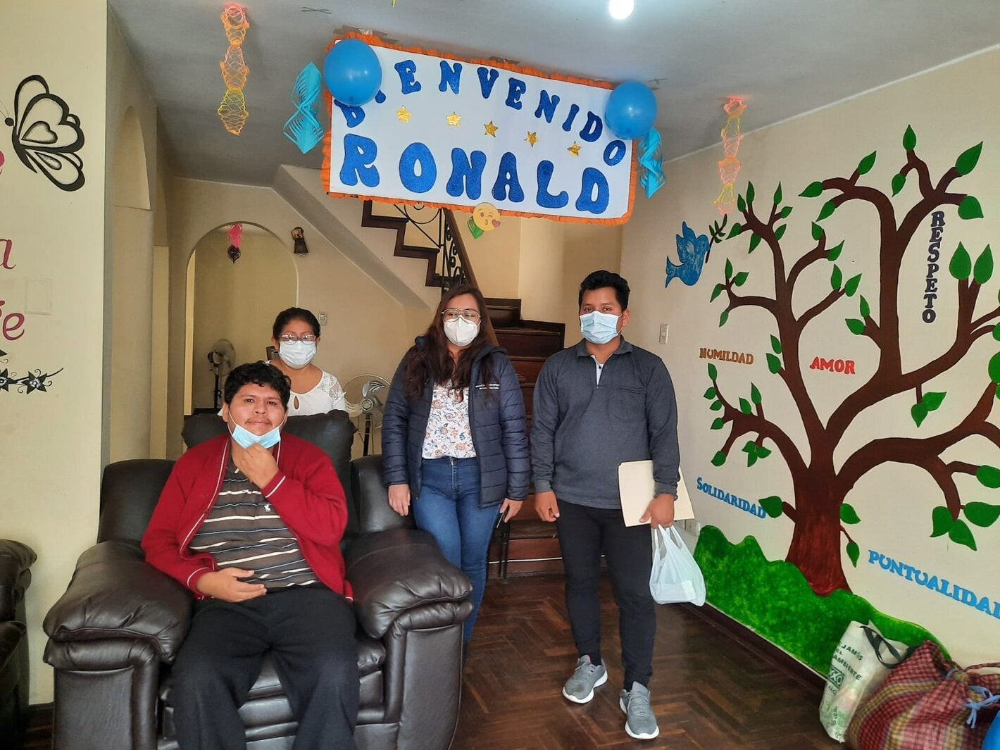 Bienvenida hogar protegido