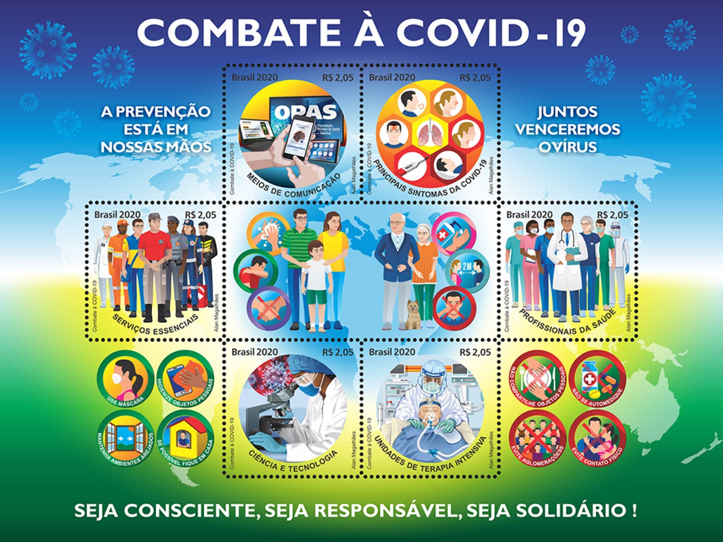 Selos sobre COVID-19 