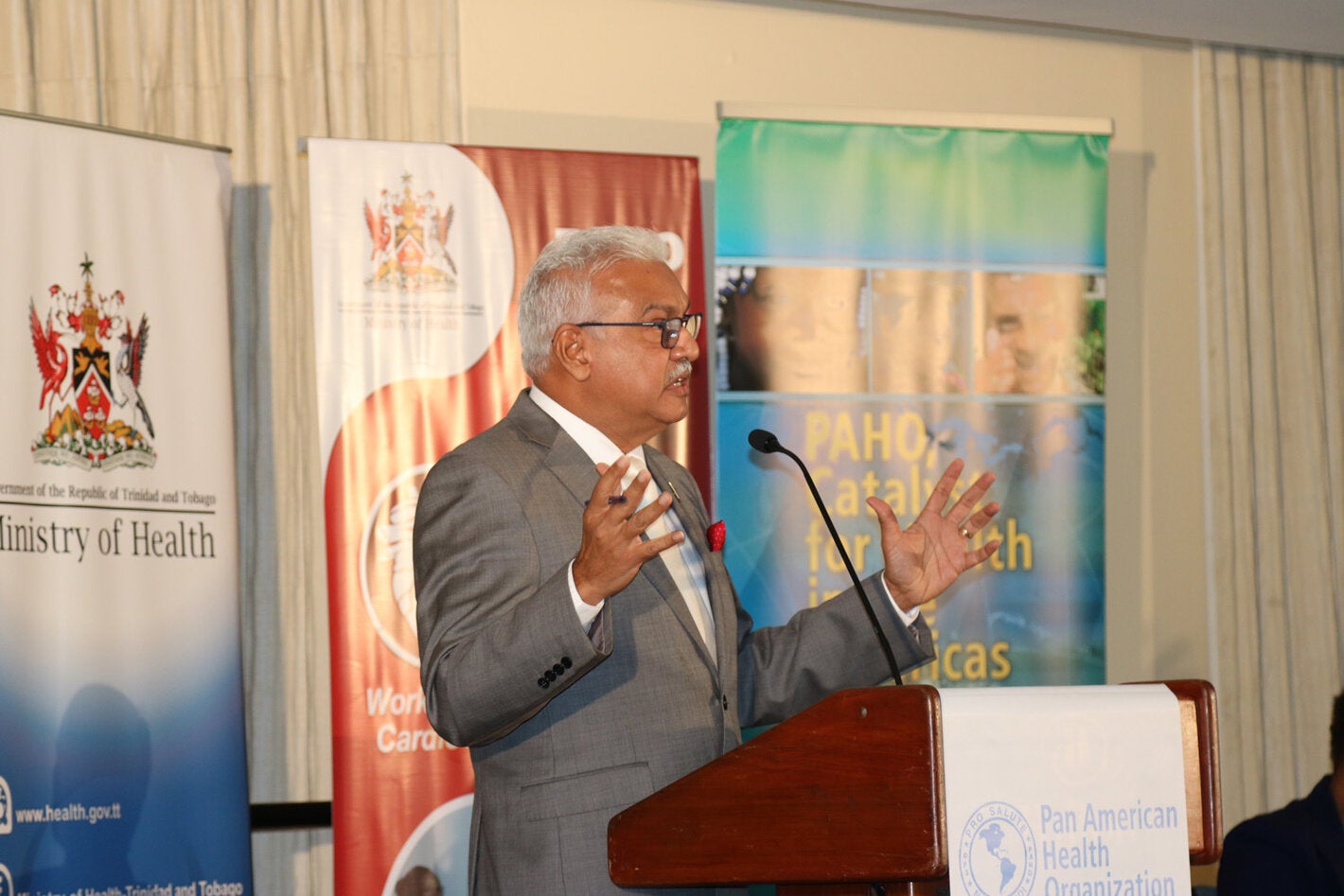 The Honourable Minister of Health, Terrence Deyalsingh