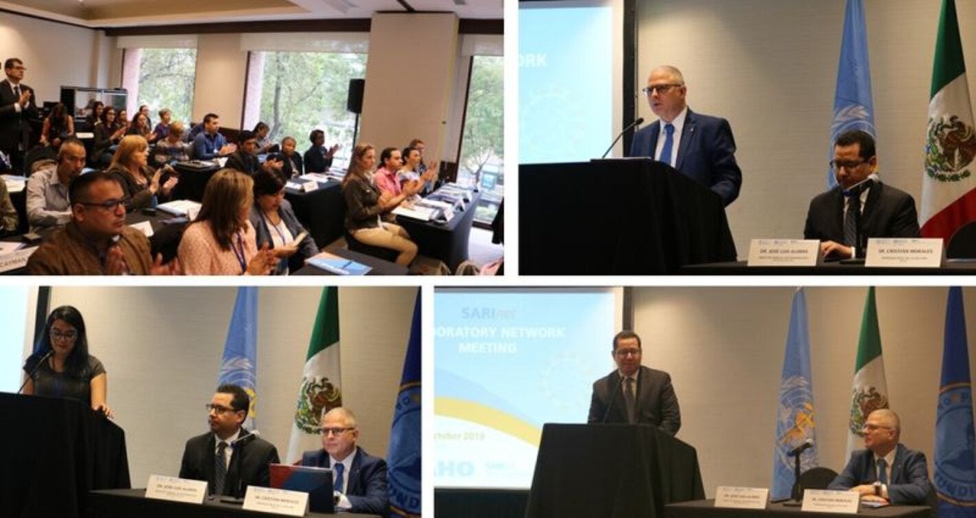 Laboratorios de SARInet, se reúnen en México para consolidar los conocimientos sobre vigilancia de influenza y otros virus respiratorios en las Américas 