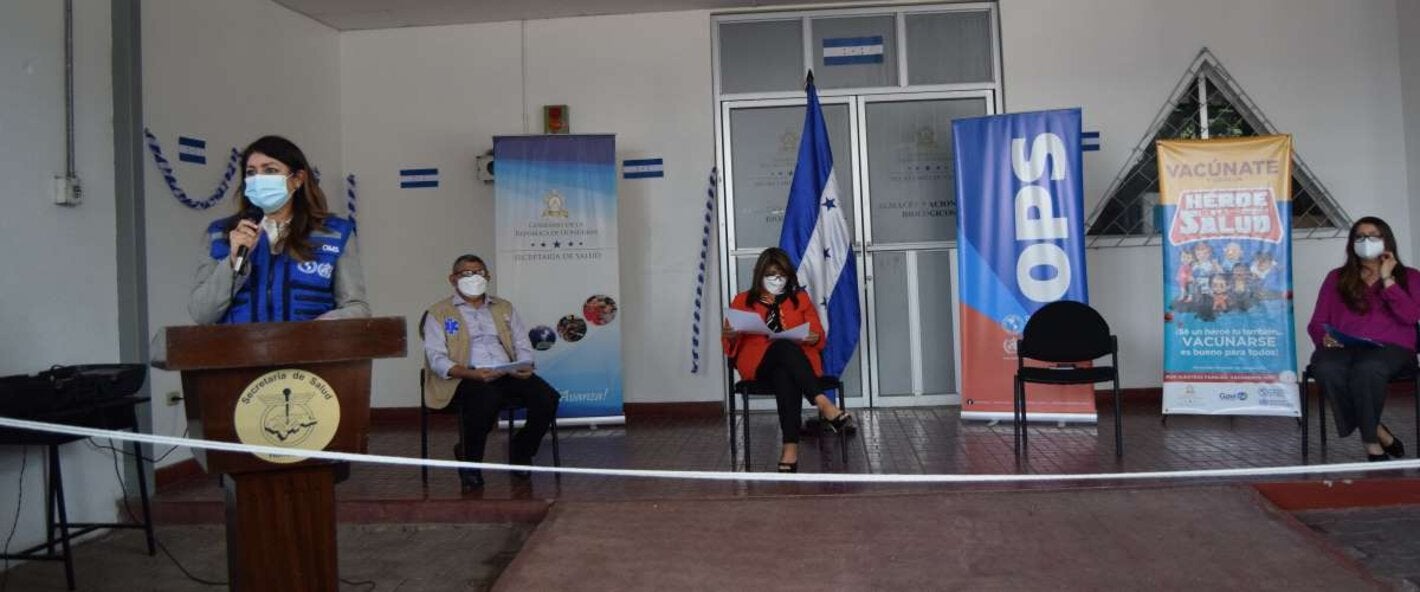 Autoridades de Salud y PWR HND