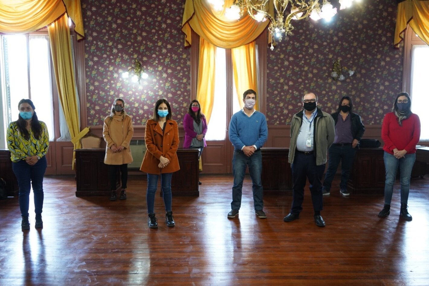 Acto en la municipalidad de la ciudad de Mercedes 