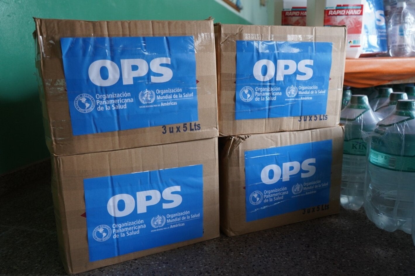 INsumos entregados para la prevención de COVID-19