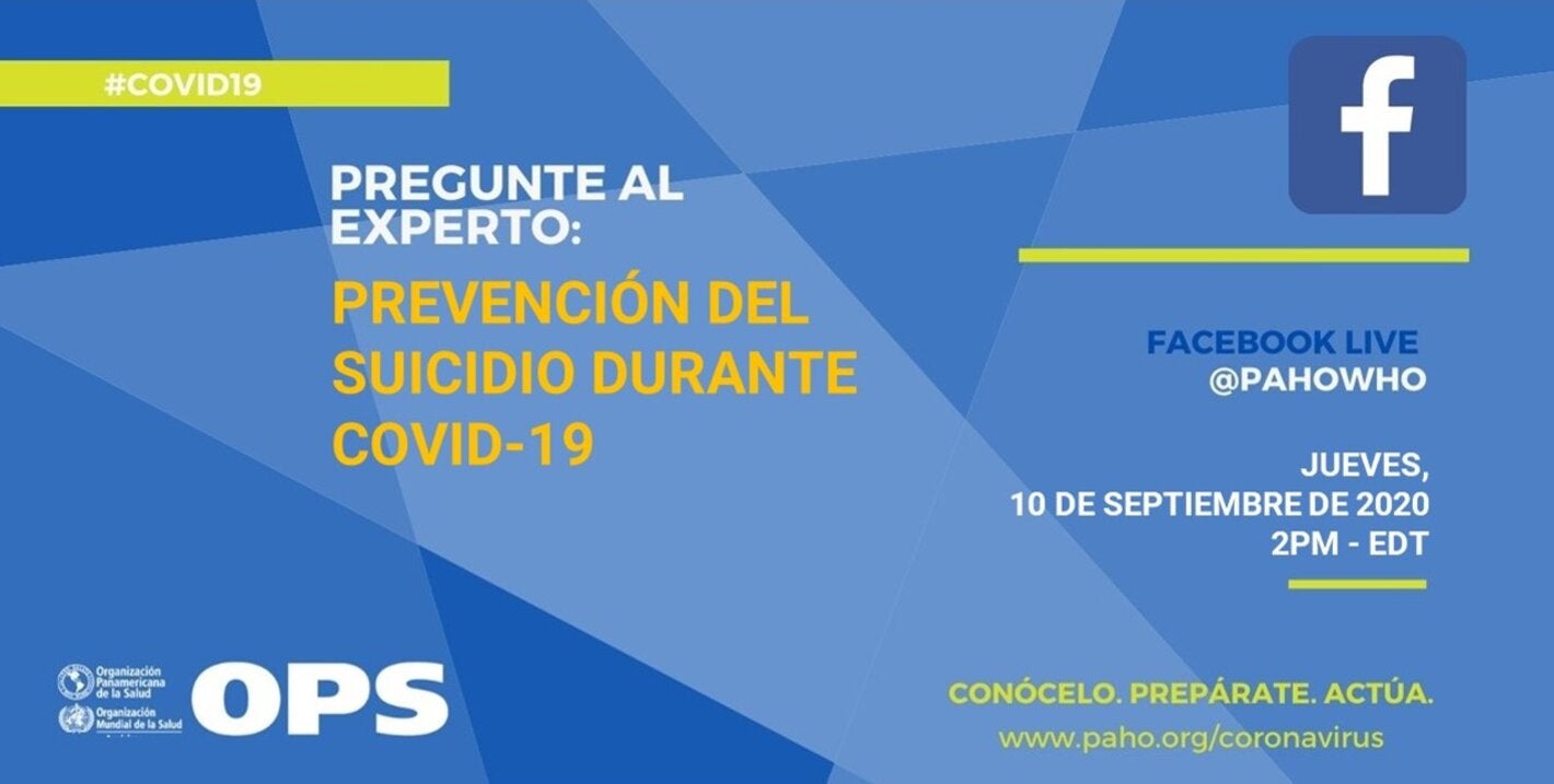 FacebookLive - Pregunte al experto: Prevención del suicidio durante COVID-19