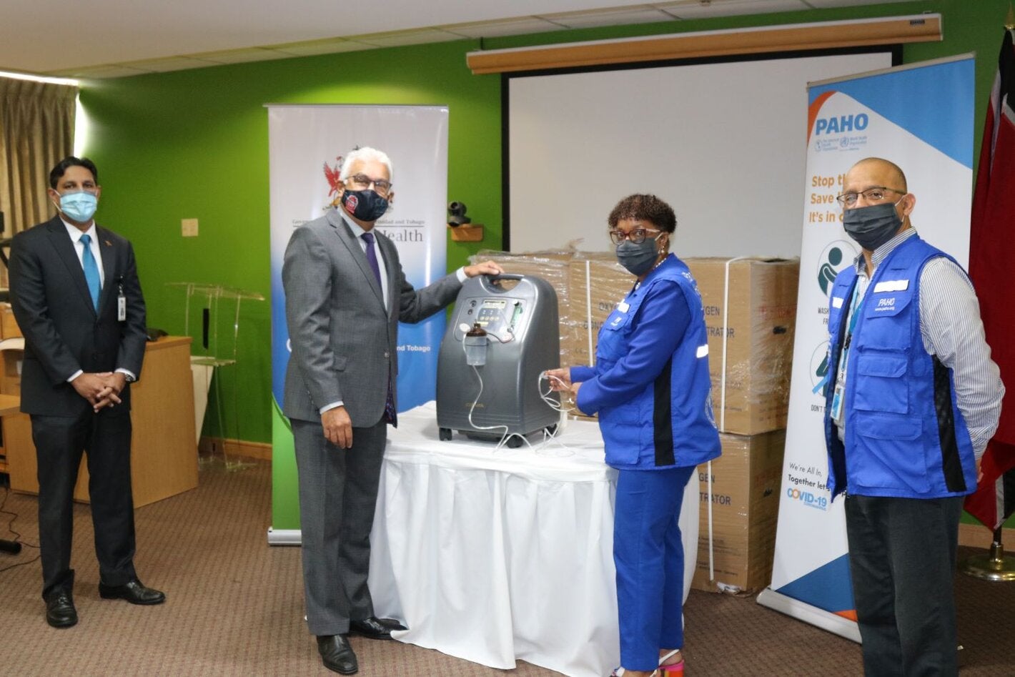 PAHO/WHO Donates Oxygen Concentrators to Trinidad And Tobago’s Ministry of Health 