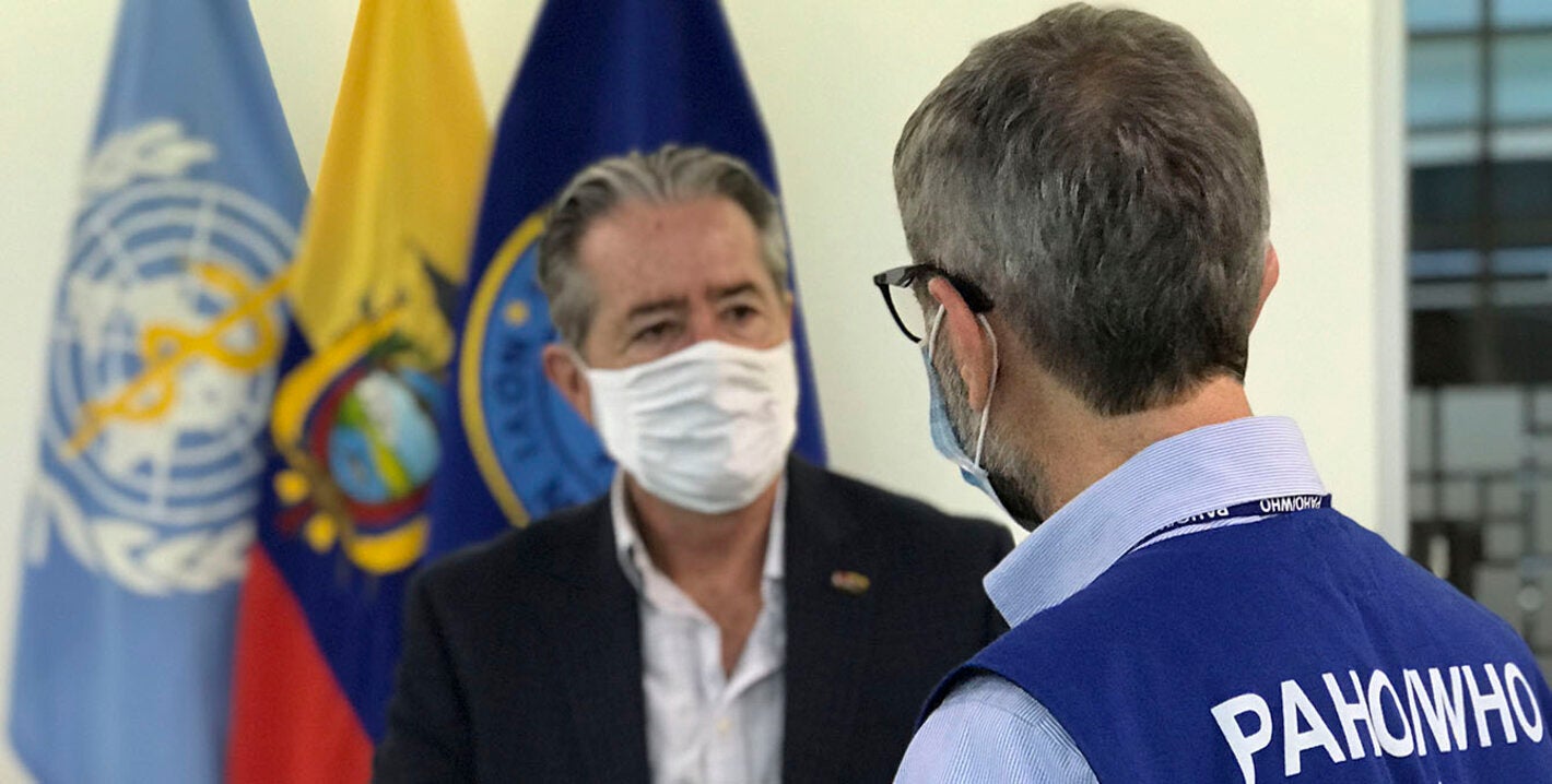 OPS continúa brindando su apoyo al Ministerio de Salud Pública del Ecuador para hacer frente a la COVID-19