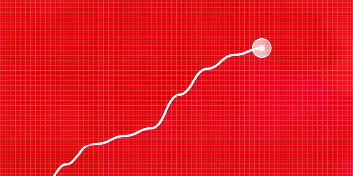  Ilustração de gráfico crescente