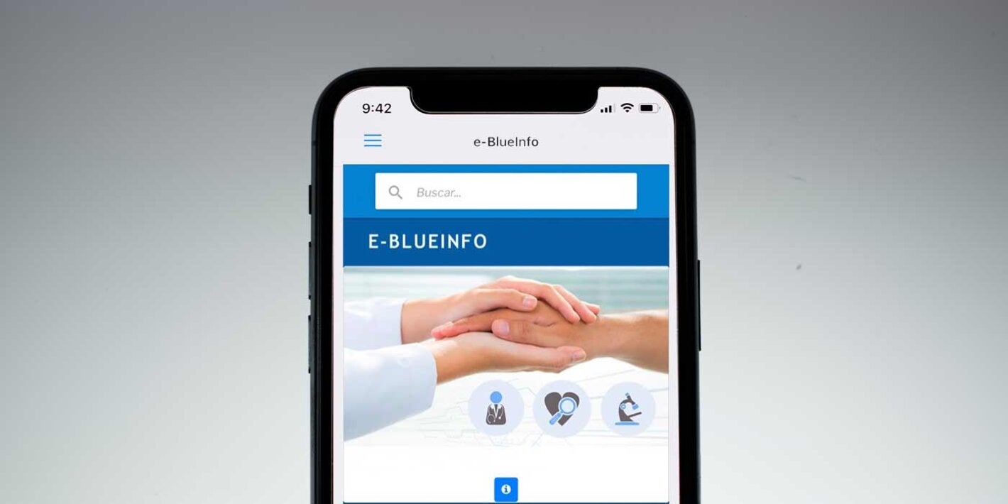  Aplicación de salud e-BlueInfo