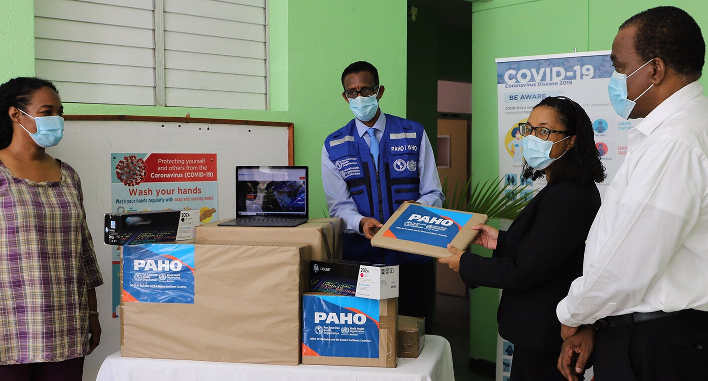 Computer equipment donation to BRB polyclinics