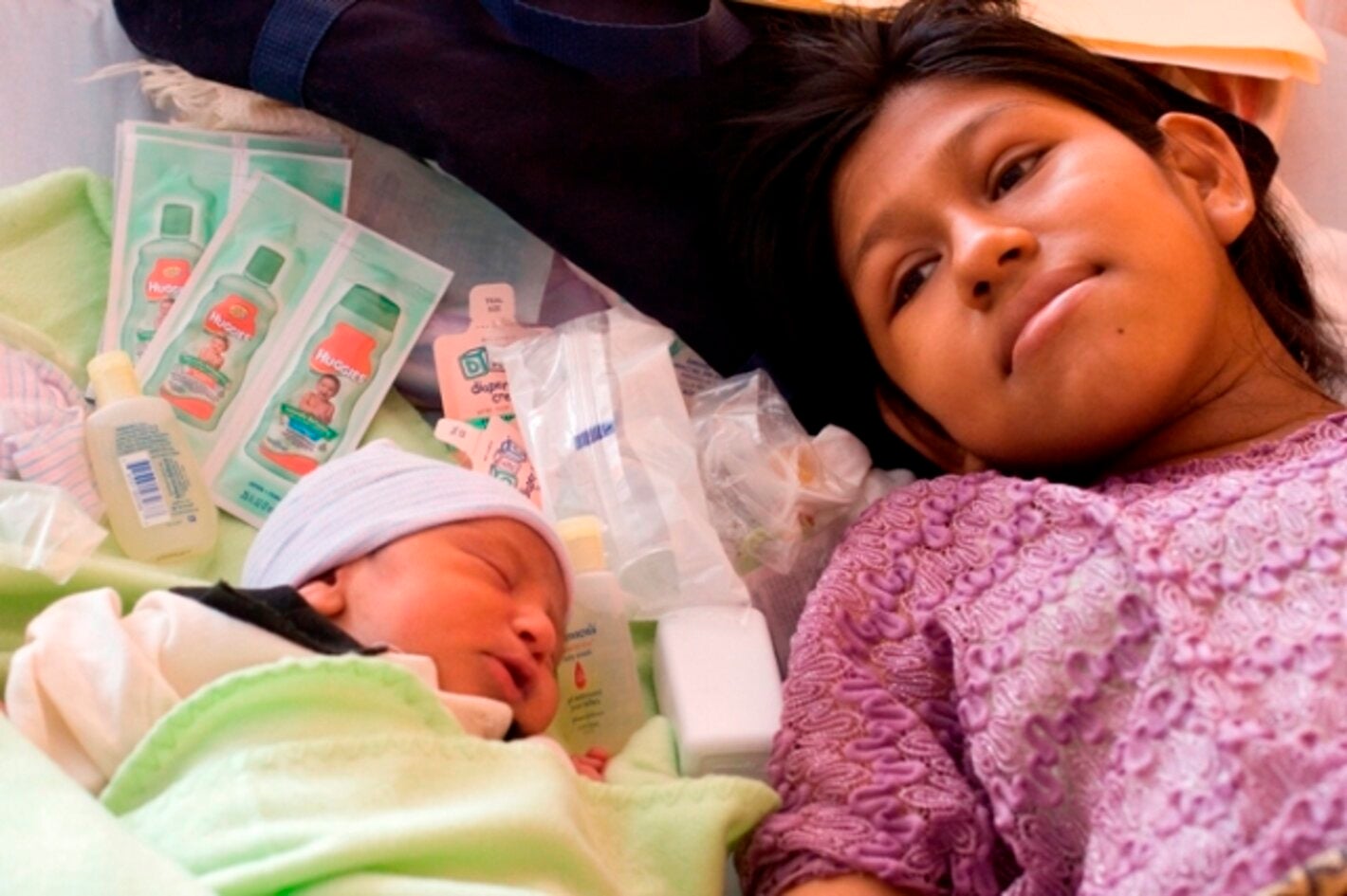 Madre y recién nacido