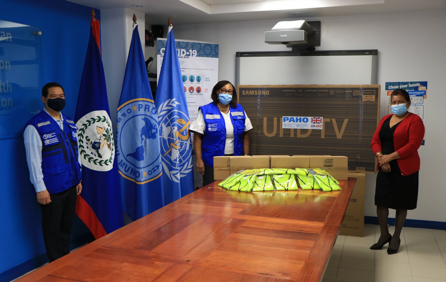PAHO and FCDO Handover to Ministry of Health