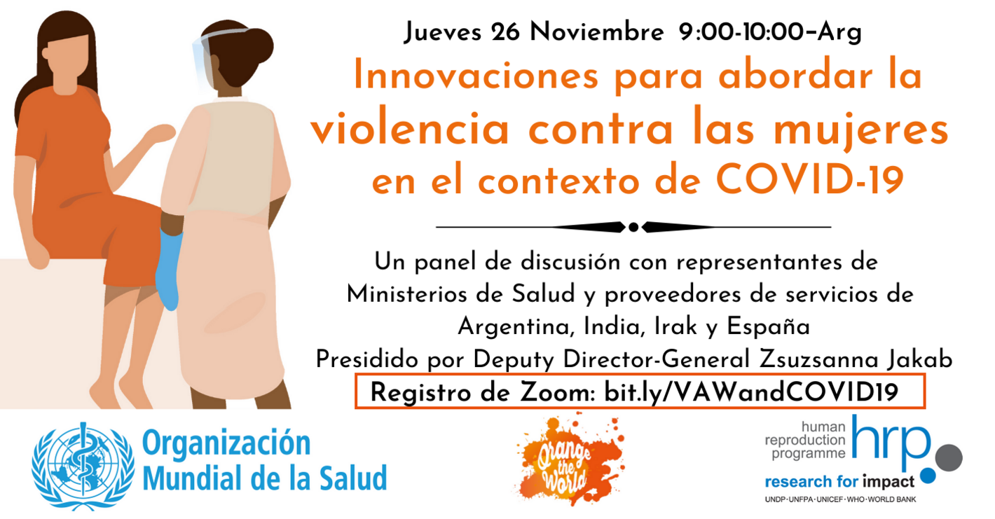 Evento OMS: Violencia contra las mujeres