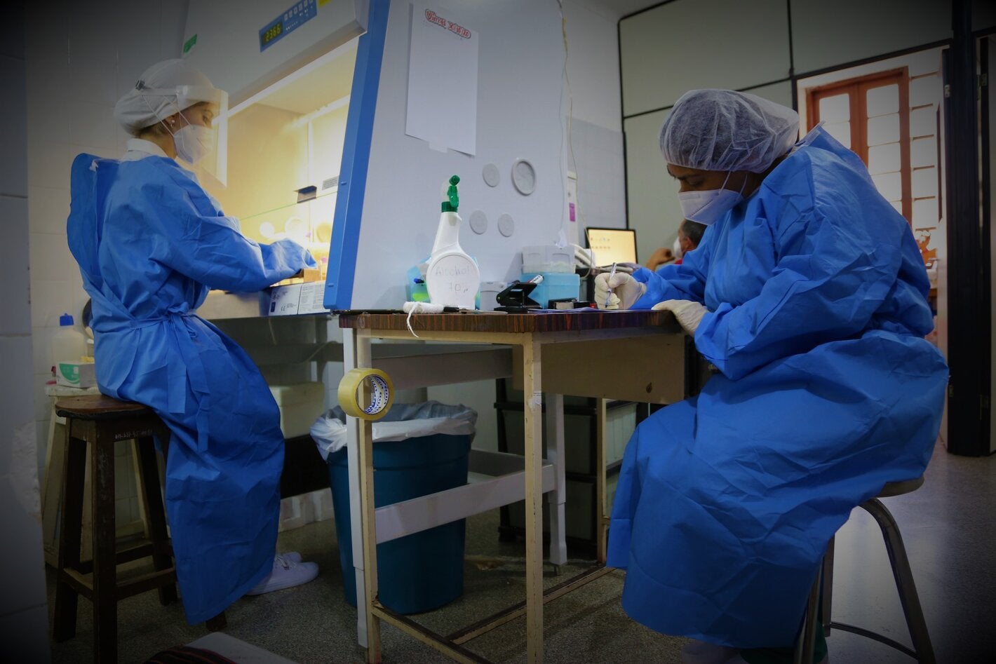 personal de laboratorio