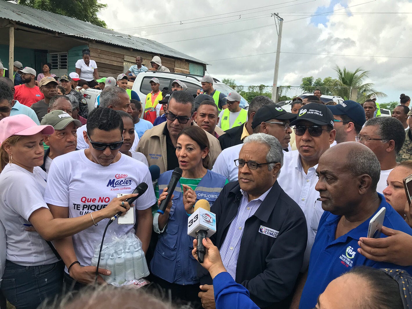 Durante la jornada contra el dengue