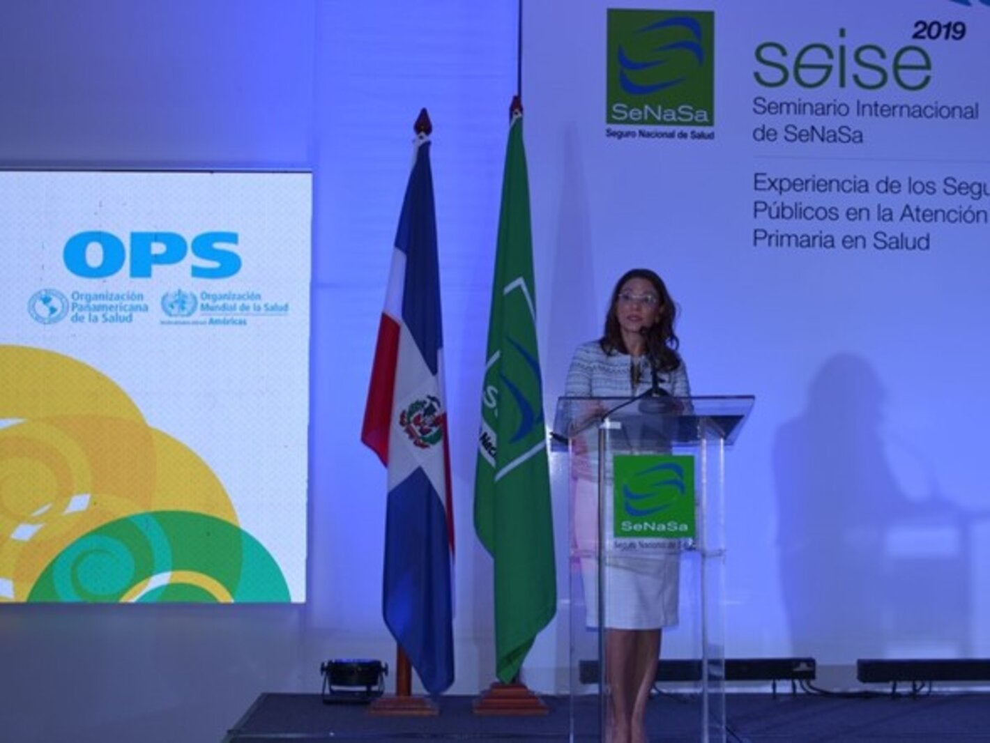 Representante de OPS durante la actividad