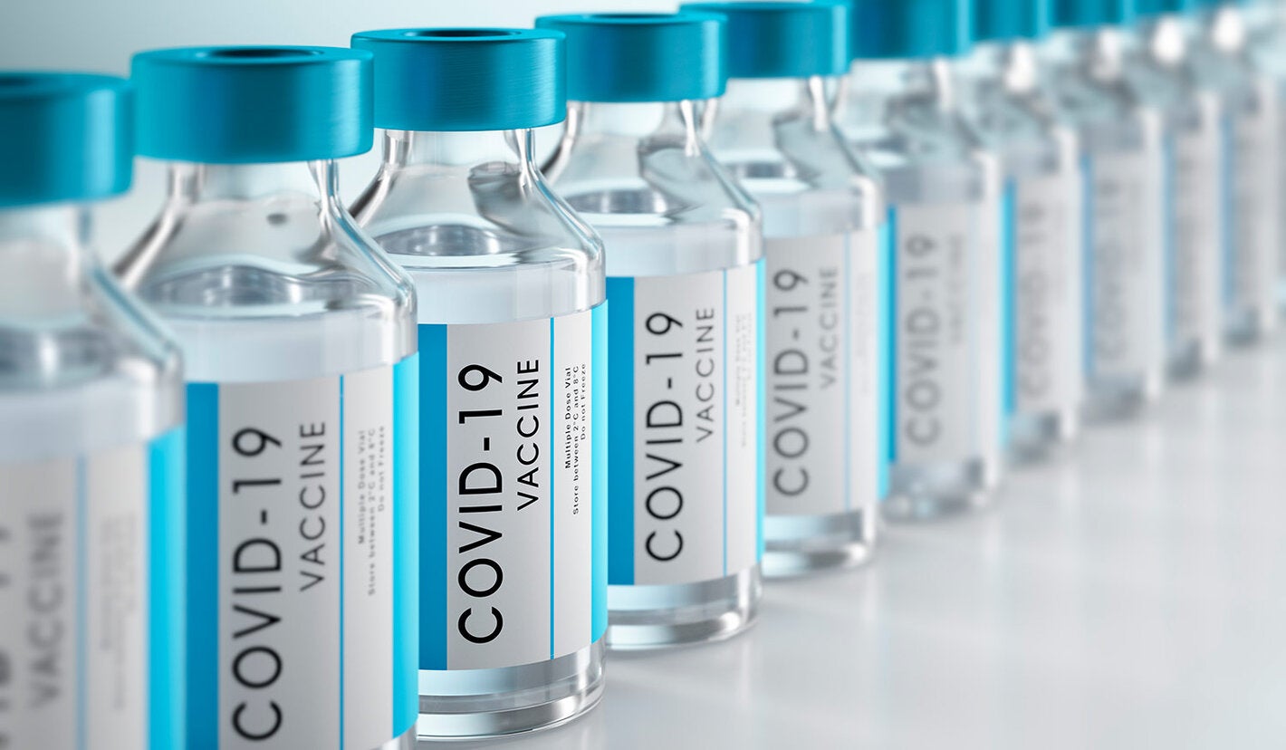 COVID-19 vaccine flasks