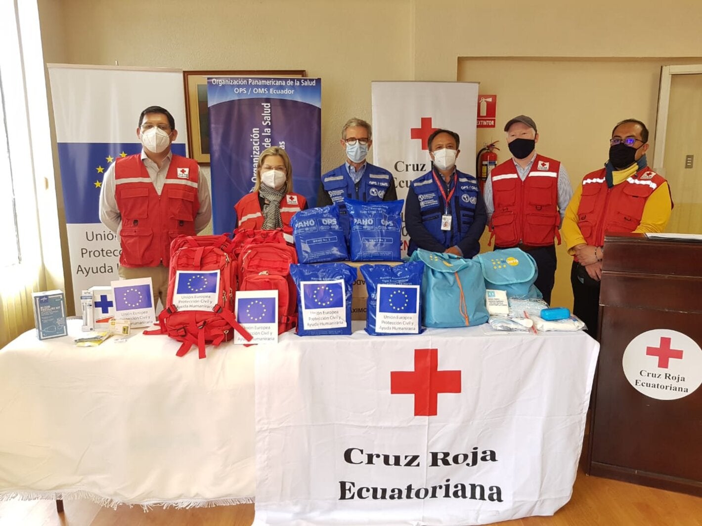 520 kits para atender a población en frontera sur del Ecuador 