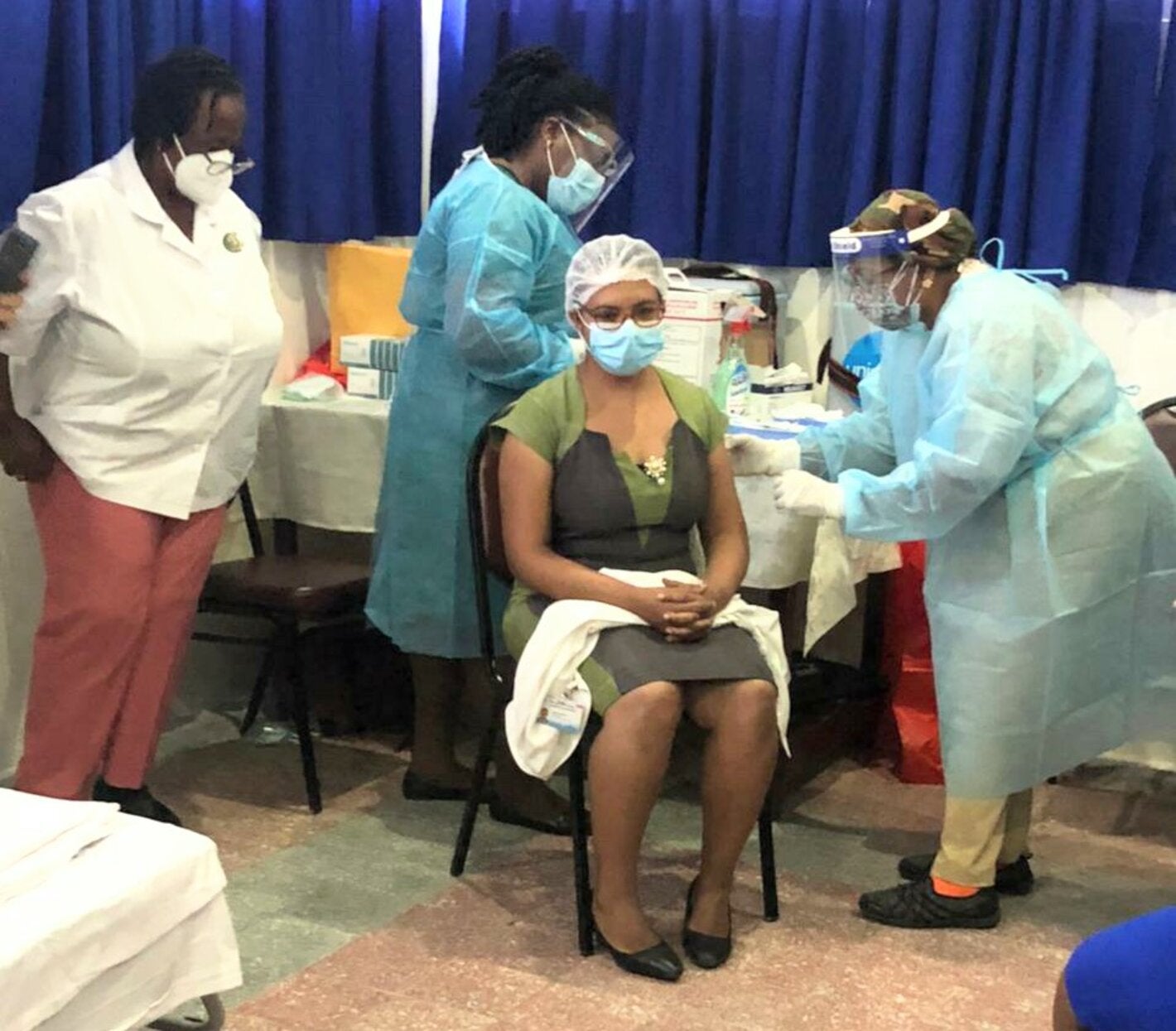 Vaccination begins Guyana