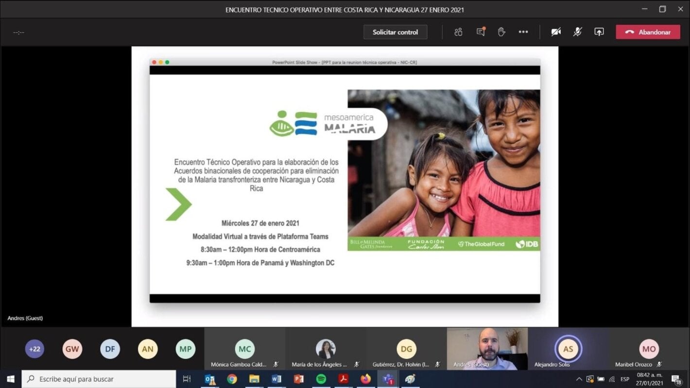 Acuerdos binacionales malaria