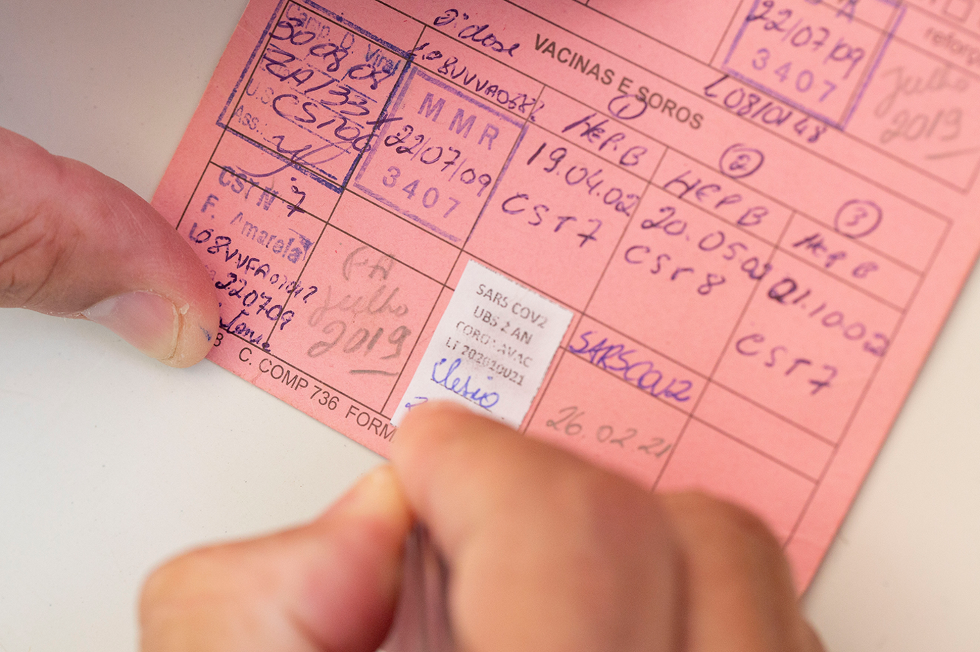 cartão vacina
