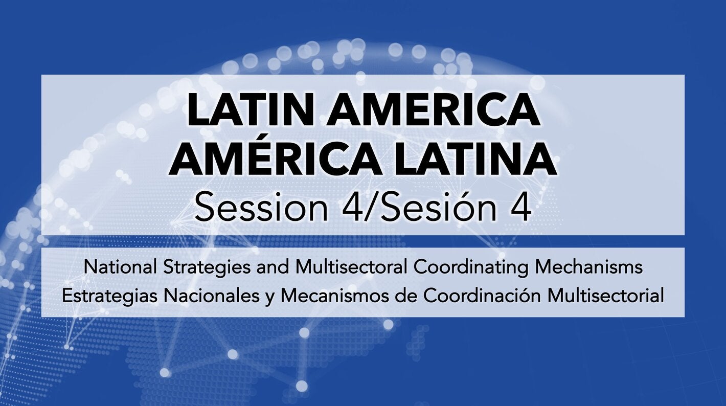 Latin America session on national strategies and multisectoral coordinating mechanisms - Session 4