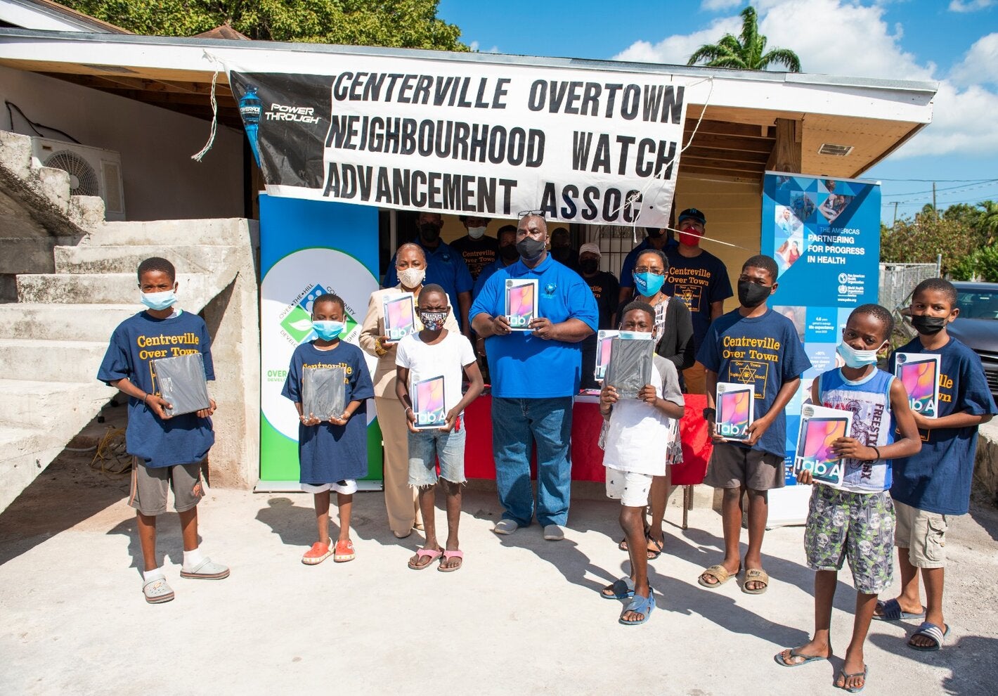 PAHO-WHO donates tablets to the Over-the-Hill Community Development Partnership