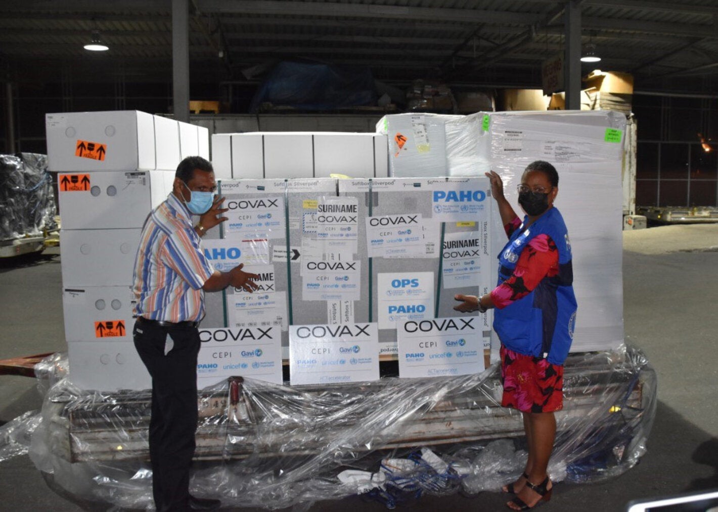 Suriname receives its first COVID-19 vaccines through the COVAX Facility