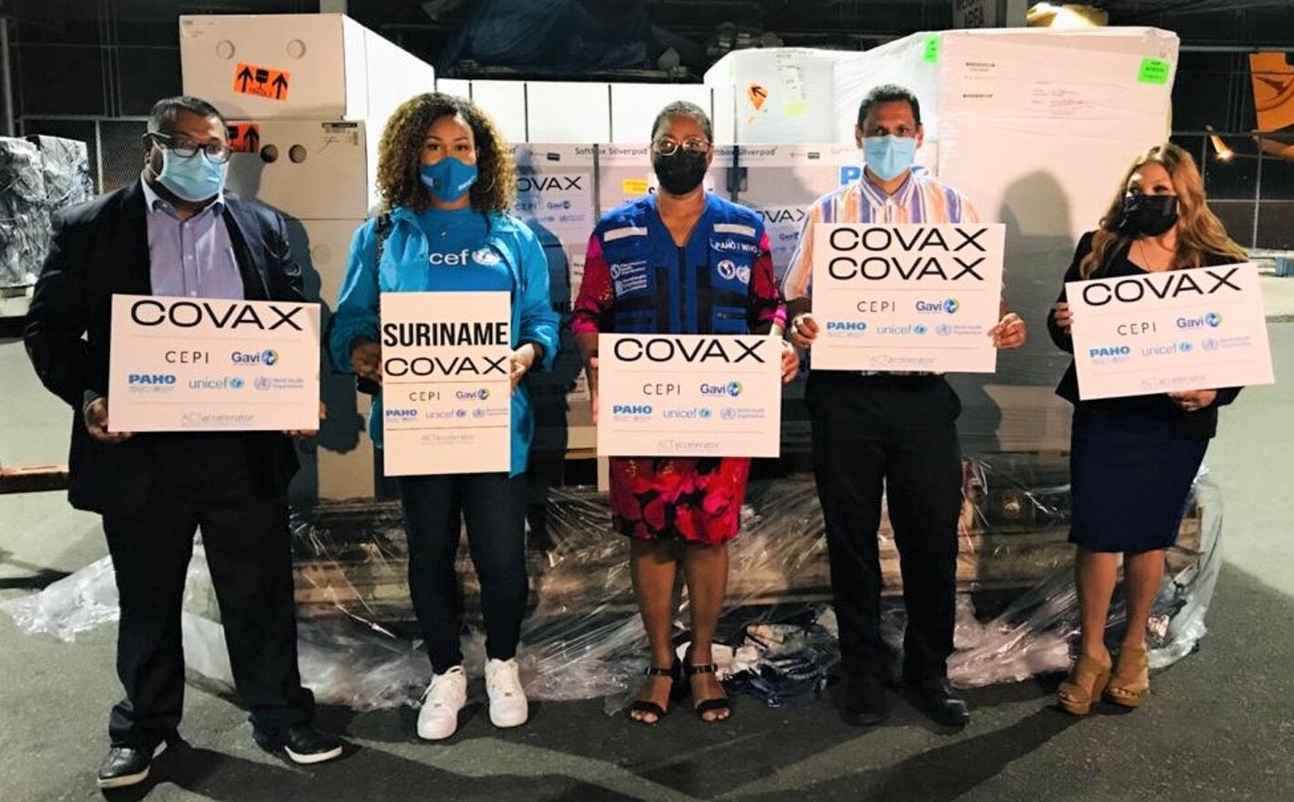 Vaccines to Suriname from the COVAX Facility