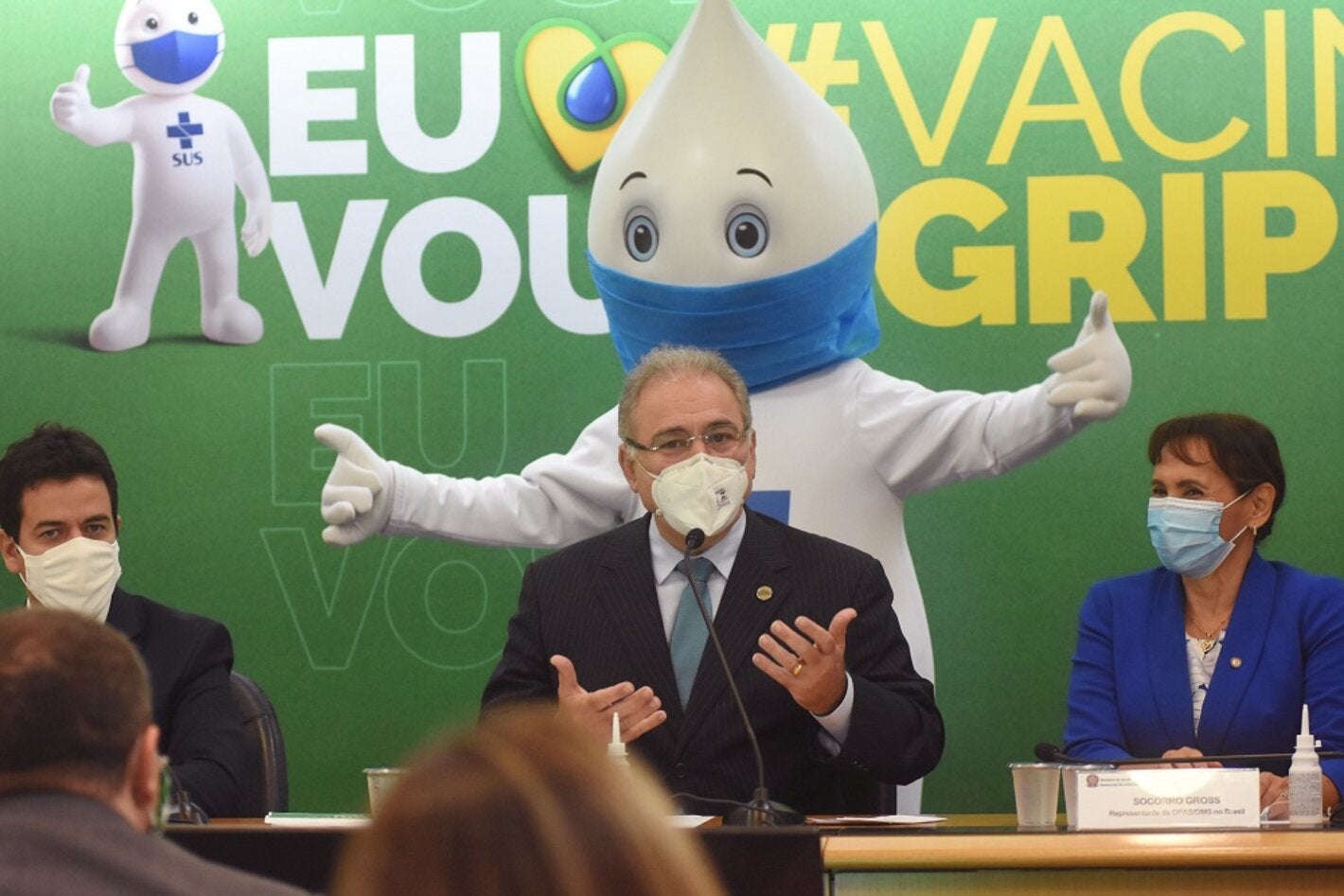 Lançamento da campanha de vacinação contra a gripe no Brasil