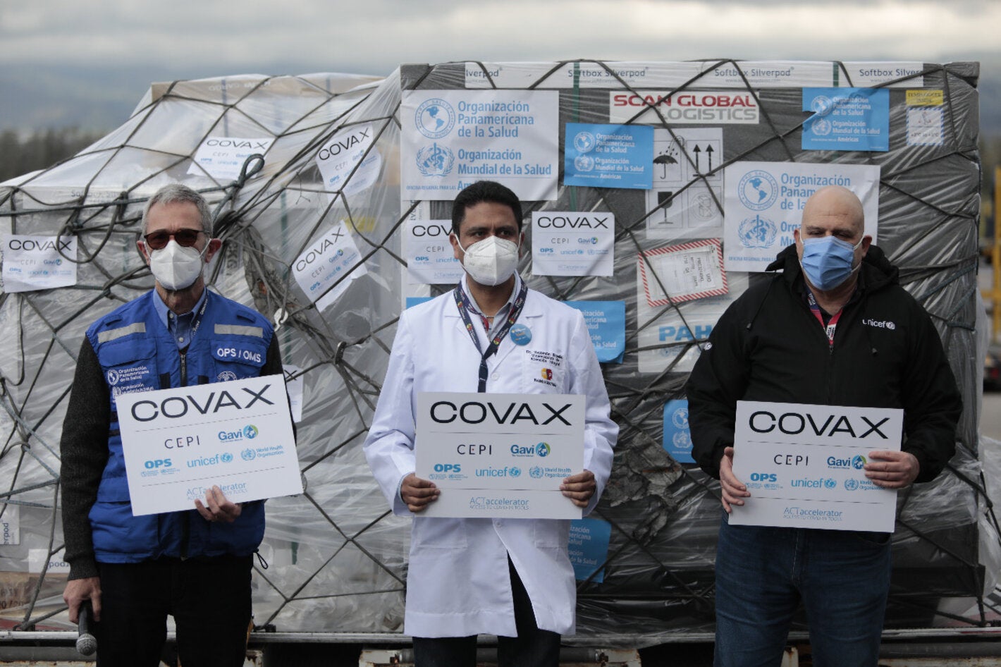 Ecuador recibe 336.000 dosis de vacunas COVID-19 a través del Mecanismo COVAX, al iniciar la Semana de Vacunación en las Américas