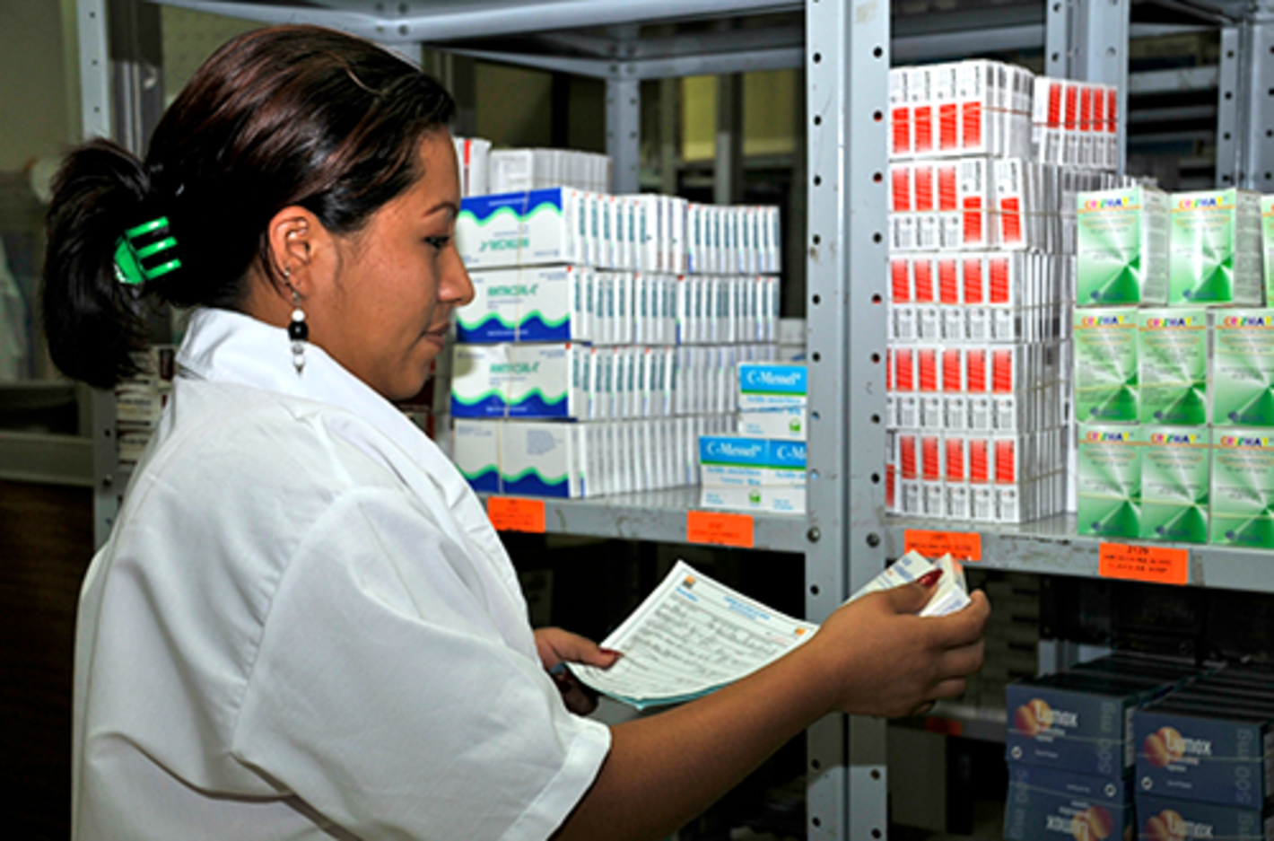 persona de farmacia en hospiral Chiapas