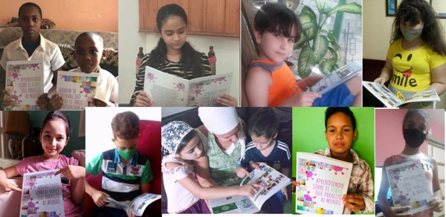 Niñas y niños aprenden con la historieta