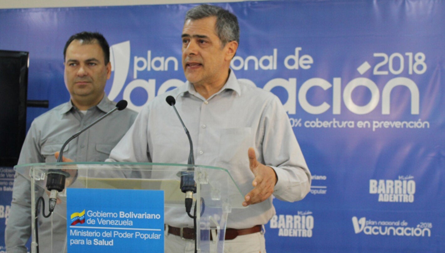 Venezuela lanza campaña de vacunación para interrumpir la circulación del virus del sarampión