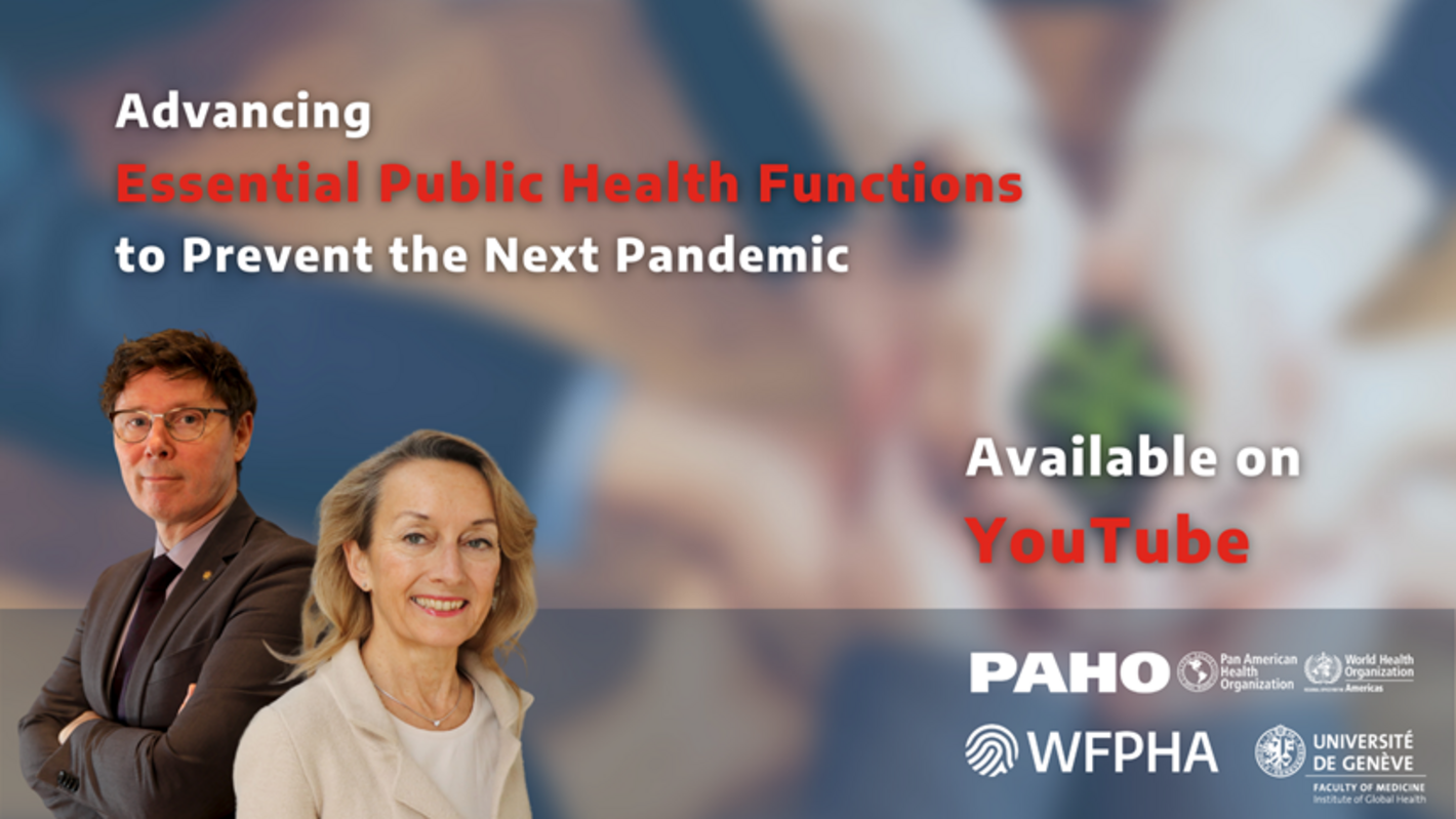 Webinario sobre funciones esenciales de salud pública