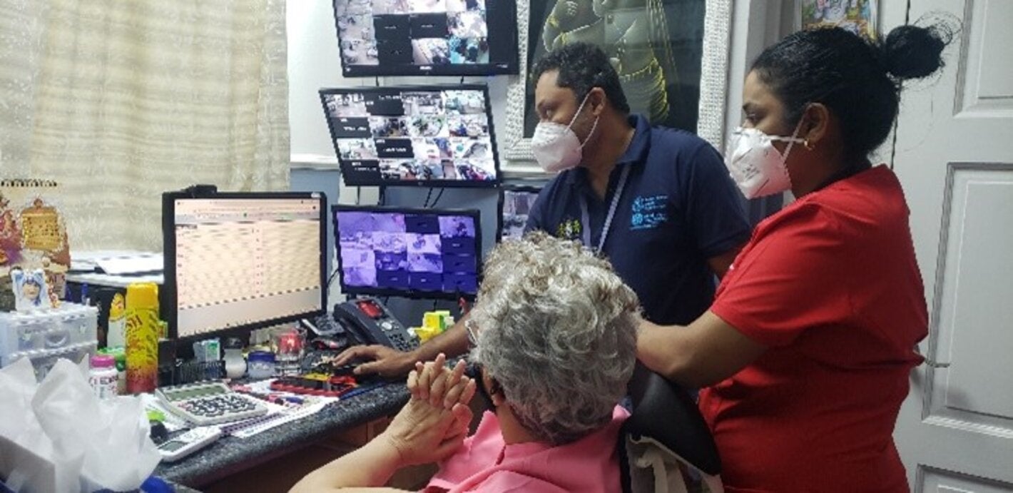 Dr. Madhu Singh and staff